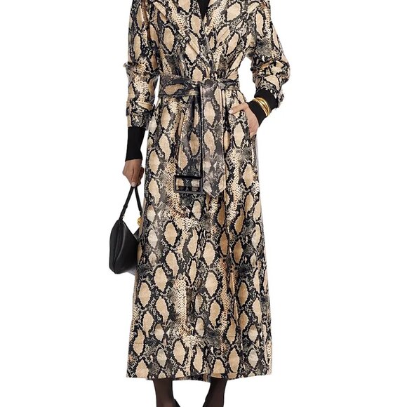 TOCCIN Chloe Snakeskin Trench - Picture 2 of 6
